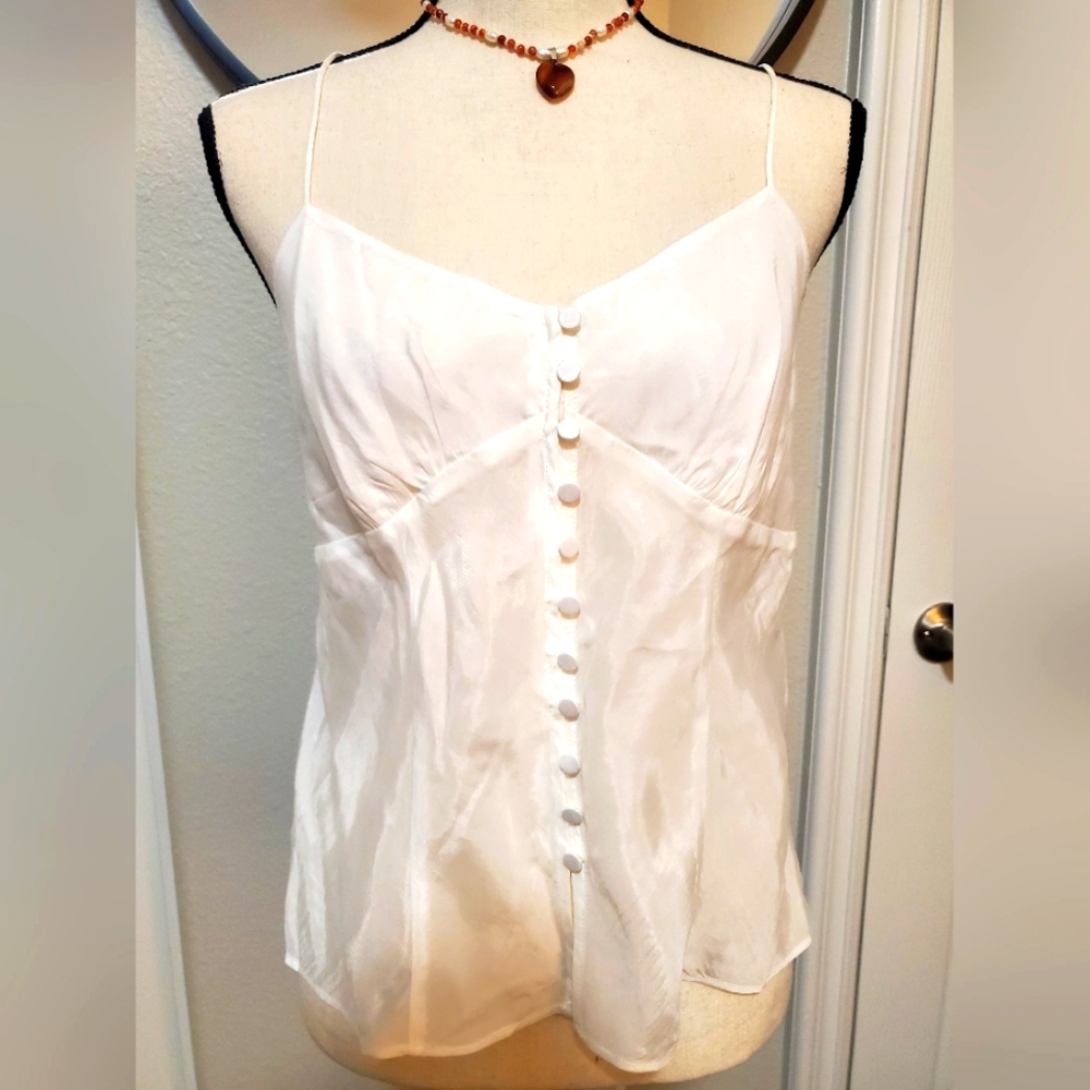 JCREW SILKY SPAGHETTI STRAP BLOUSE
